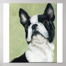 Boston Terrier Original Dog Art Print