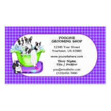 Boston Terrier Tub Full Business Cards