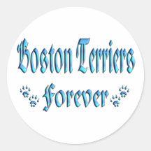 Boston Terriers Forever Sticker