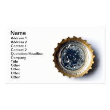 Bottle cap business card templates