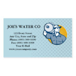 Bottled Water Delivery Retro Business Card Templates
