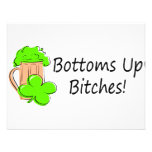 Bottoms Up Bitches St Patricks Day Personalized Invitations