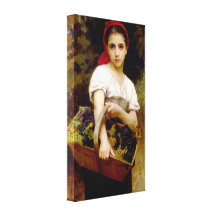 Bouguereau Harvester Gallery Wrapped Canvas
