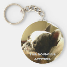 Bouledogue francais attitude porte-clés