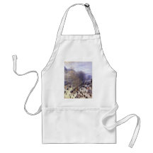 Boulevard des Capucines, Monet, Vintage Fine Art Aprons