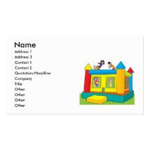 Bounce Castle Kids Business Card Templates