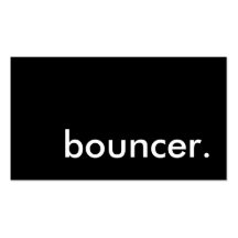 bouncer. business card templates
