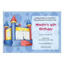 Bouncy Fun - for Boys! Custom Announcement