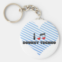 Bouncy Techno fan Keychains