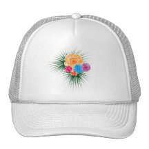 bouquet mesh hat