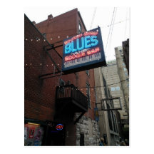 Bourbon Street Blues Boogie Bar Nashville TN Post Card