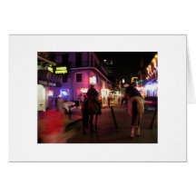 Bourbon Street mounted police Cards
