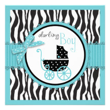 Boutique Chic Invitation Square Boy B2
