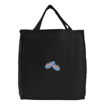 Bow Flip Flops embroidered bags