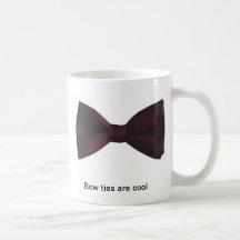 "Bow ties are cool" coffee mug