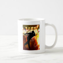Bowler with Strike Explosion Coffee Mugs