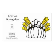 Bowling Alley Business Card