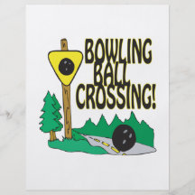 Bowling Ball Crossing Personalized Flyer
