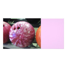 Bowling ball photo card