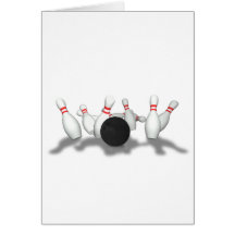 Bowling Ball & Pins: 3D Model: Cards