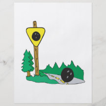 Bowling Ball Sign Personalised Flyer