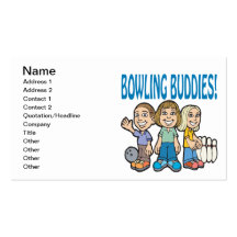 Bowling Buddies Business Card Templates