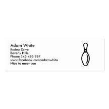Bowling Business Card Template
