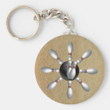 BOWLING CLOCK KEYCHAINS
