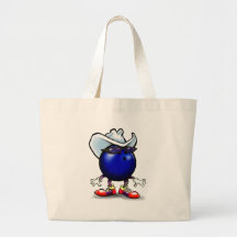 Bowling Cowboy Tote Bags