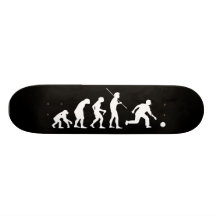 Bowling Evolution from Man to Bowler Skate Deck