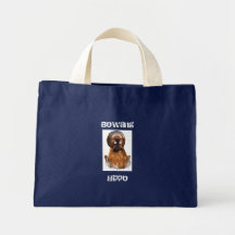 Bowling hippo canvas bags