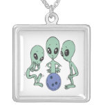 Bowling Is Out Of This World Personalised Necklace