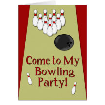 Bowling Party InvitationCard