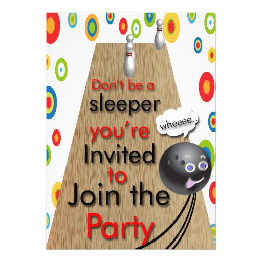Bowling Party Invitations