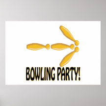 Bowling Party Poster