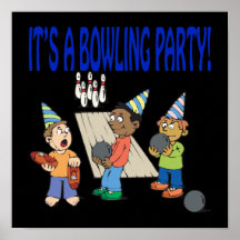 Bowling Party Posters