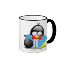 Bowling Penguin Coffee Mug