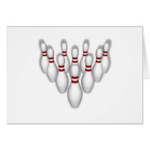 Bowling Pins: 3D Model: Cards