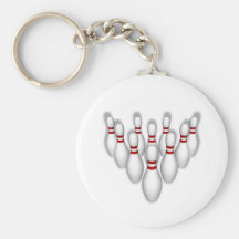 Bowling Pins: 3D Model: Keychain