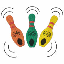 Bowling Pins Embroidered Shirt
