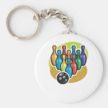 Bowling Pins Key Chain