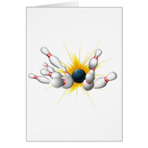 Bowling Strike Card