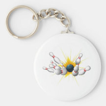 Bowling Strike Key Chain
