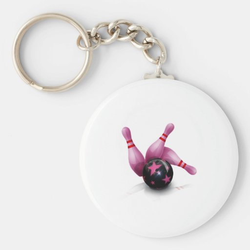 Bowling Team - Ball And Pins. Key Chains