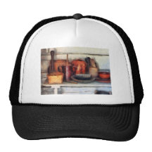 Bowls, Basket and Wooden Spoons Hat