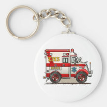 Box Ambulance EMS EMT Emergency Key Chains