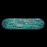 Box Junction in Cyan skateboards