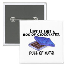 Box Of Chocolates Pinback Button