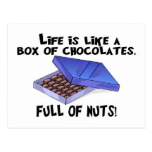 Box Of Chocolates Post Cards