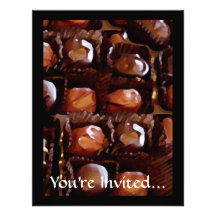 Box of Chocolates, Tempting Chocolate Candy Invite